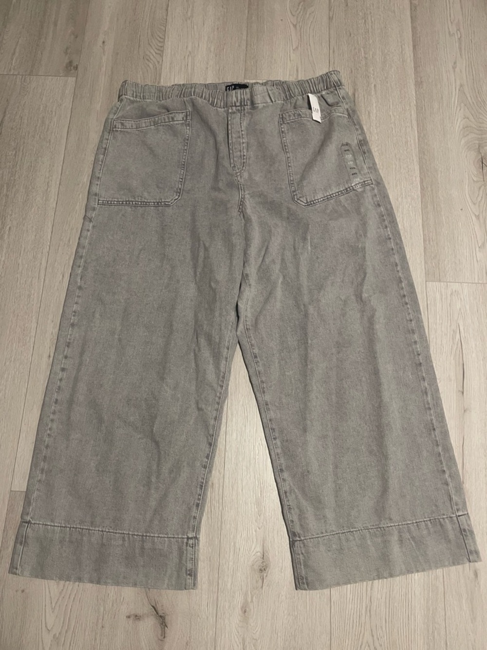 GAP Baggy Wide Leg Sweatpant Jeans- Grey Denim